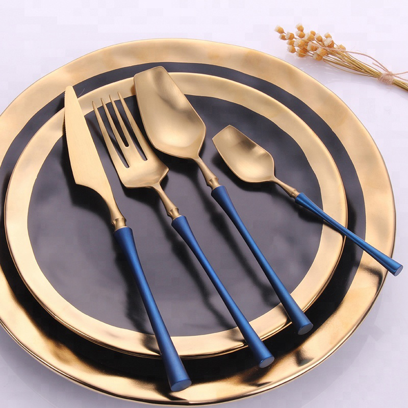 Blue shank painting slow Windows set Gold Stainless Steel set